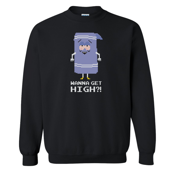 South Park Towelie Wanna Get High Unisex Crewneck Sweatshirt