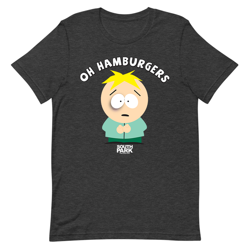 South Park Butters Oh Hamburgers Adult Short Sleeve T-Shirt