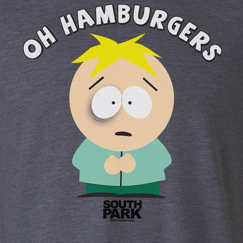 South Park Butters Oh Hamburgers Adult Short Sleeve T-Shirt