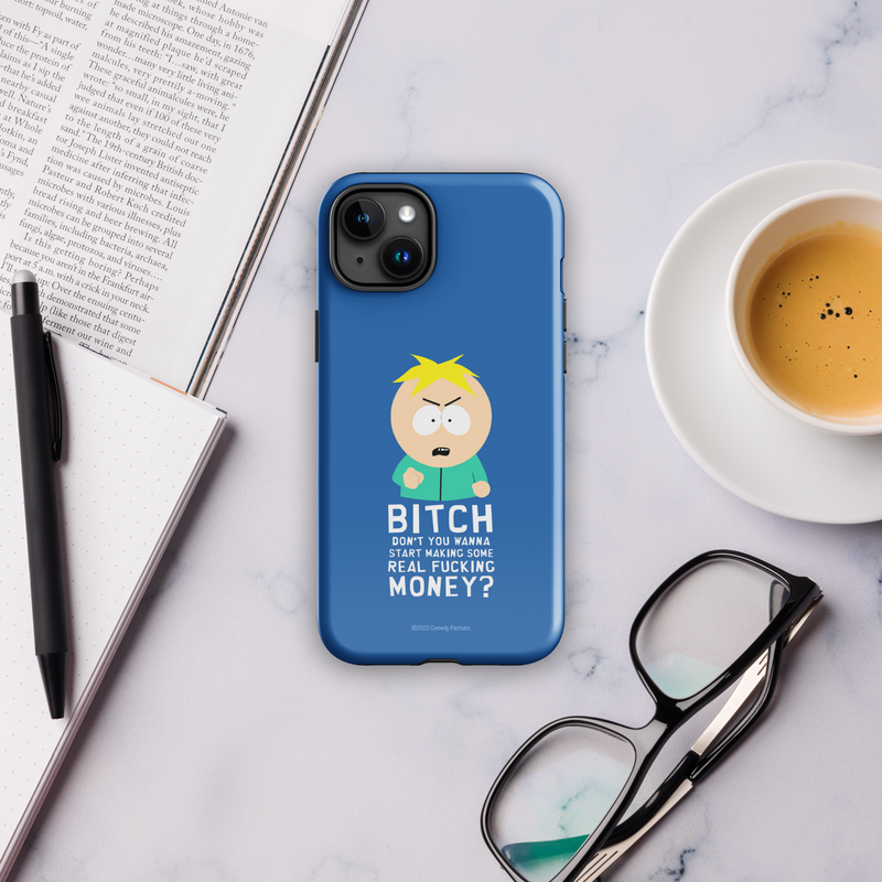 South Park Butters Make Real Money Tough Phone Case - iPhone
