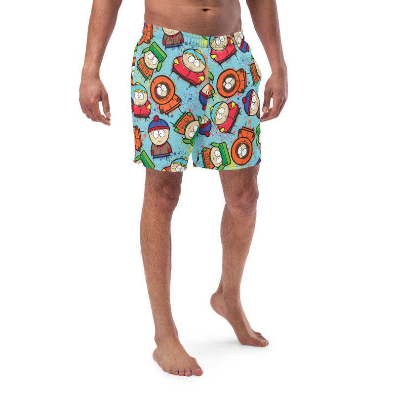 South Park Graffiti Boys Recycled Swim Trunks