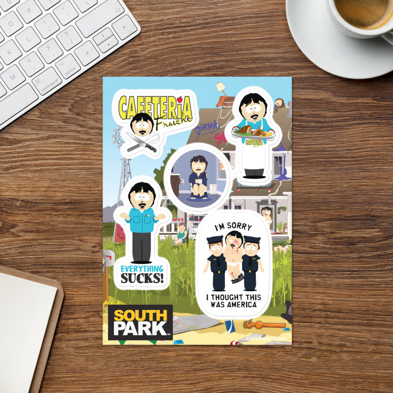 Randy Name Sticker South Park Randy Sticker Sheet – South Park Shop - UK