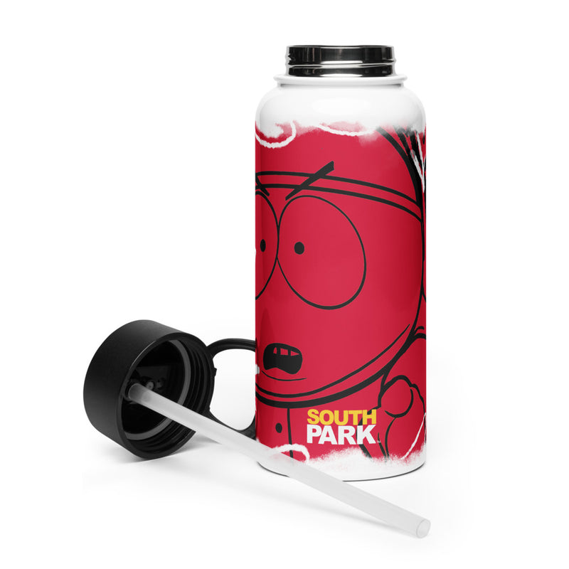 South Park Cartman Screw You Guys Stainless Steel Water Bottle with a Straw Lid