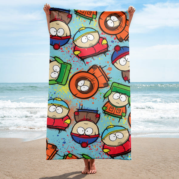 South Park Graffiti Boys Beach Towel