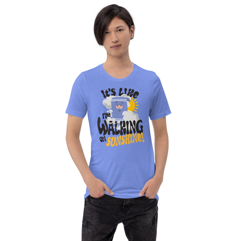 South Park Towelie Walking On Sunshine Unisex T-Shirt Heather Columbia Blue