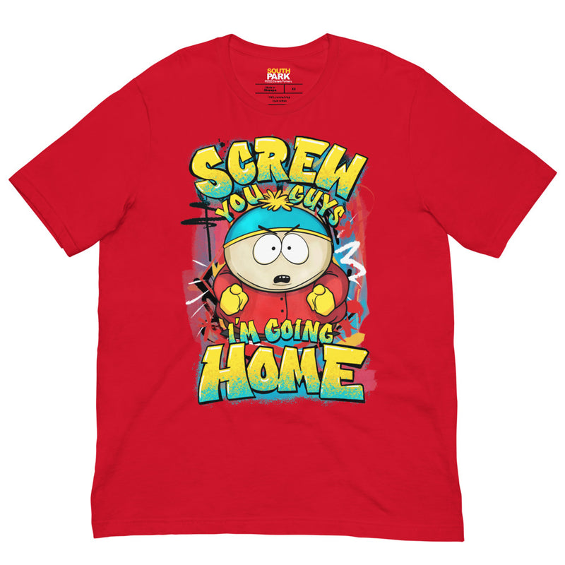 South Park Cartman Screw You Guys Graffiti Unisex T-Shirt