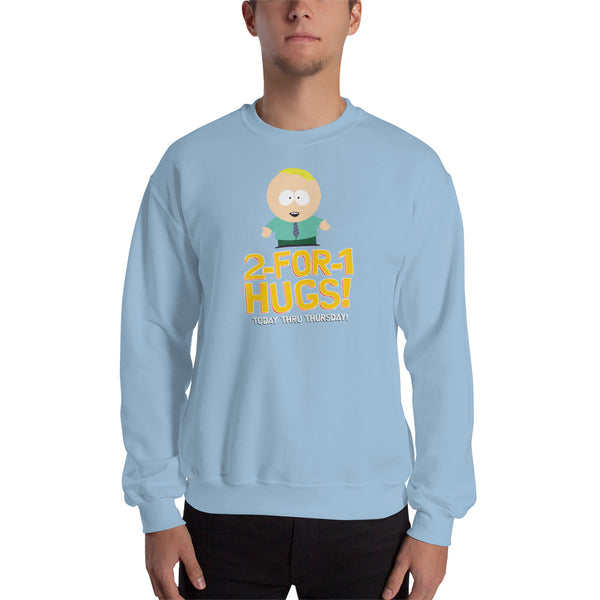 South Park 2 For 1 Hugs Fleece Crewneck Sweatshirt