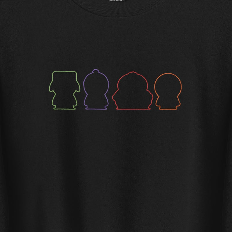 South Park Embroidered Boys Silhouettes Crewneck
