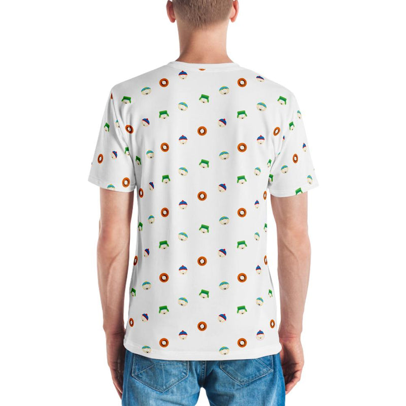South Park Character Faces Adult All-Over Print T-Shirt