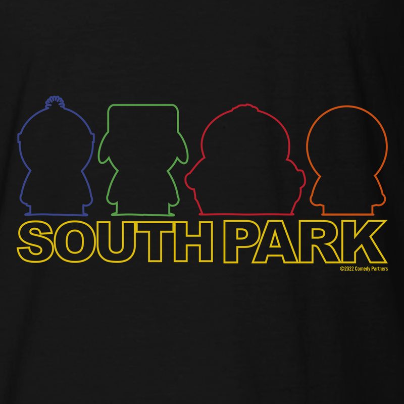 South Park Character Silhouettes Unisex Crew Neck T-Shirt