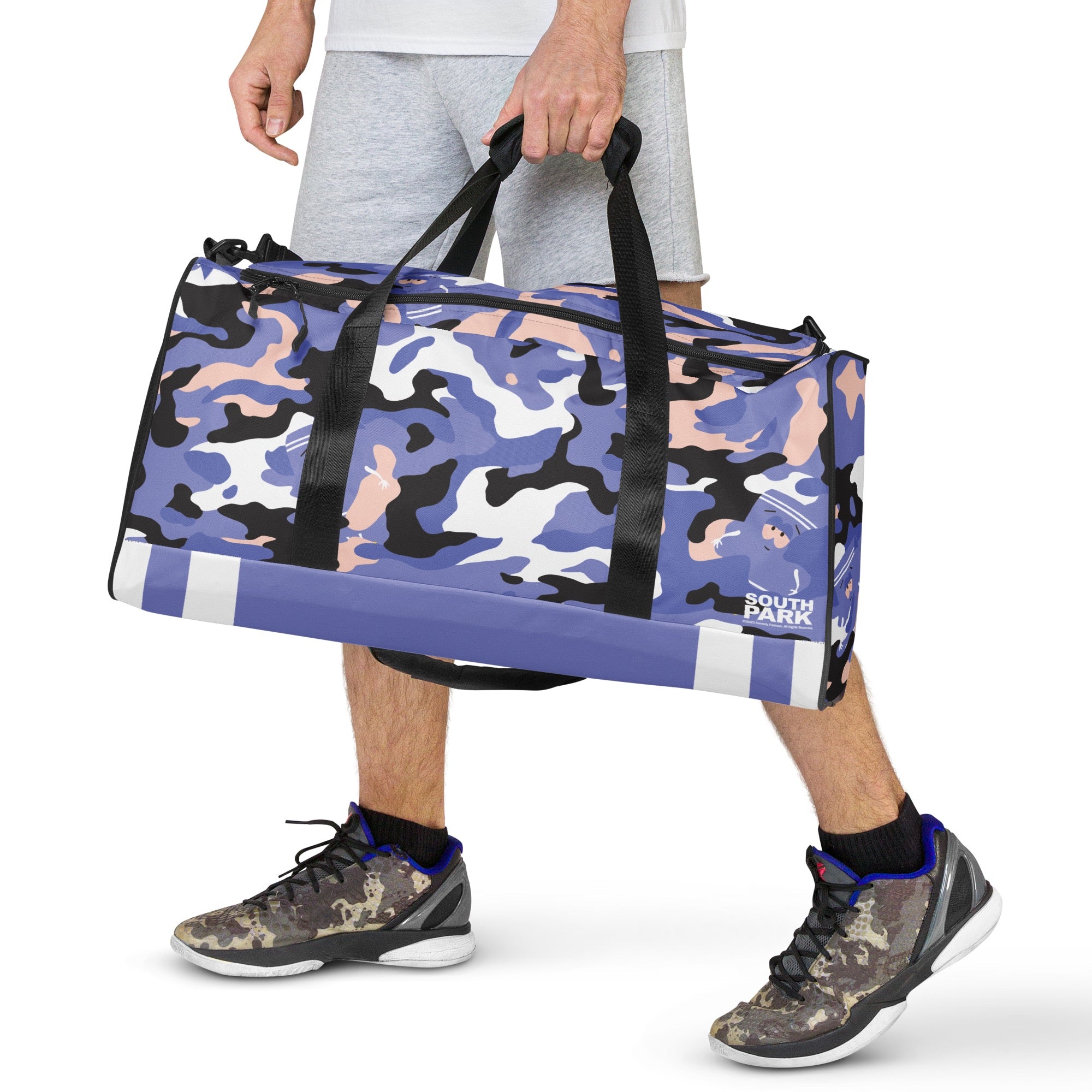 Camo Duffle Bag | Purple Large Travel & Gym Bag main image 1