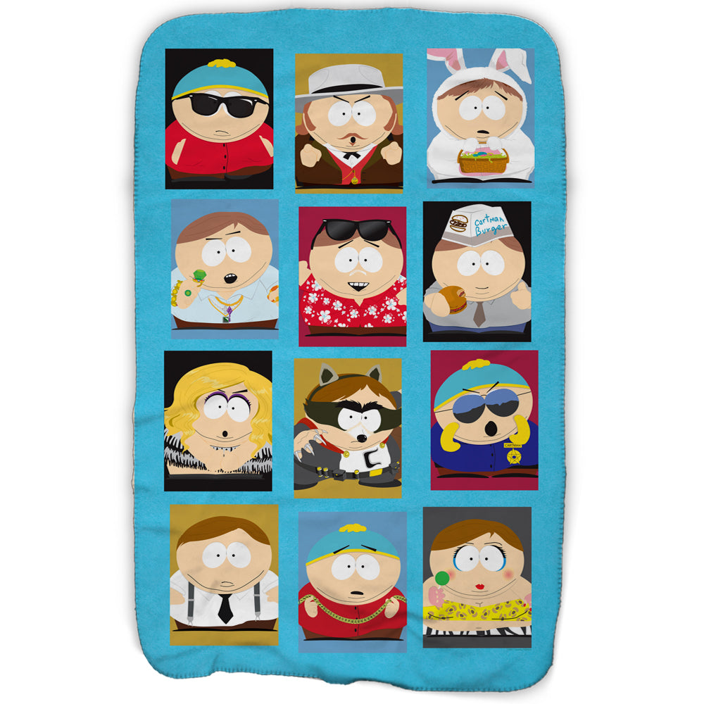 South Park Faces of Cartman Fleece Blanket South Park Shop UK