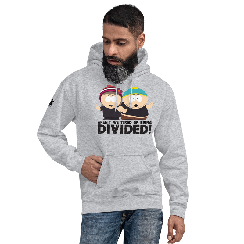 South Park Aren t We Tired of Being Divided Fleece Crewneck Sweatshirt