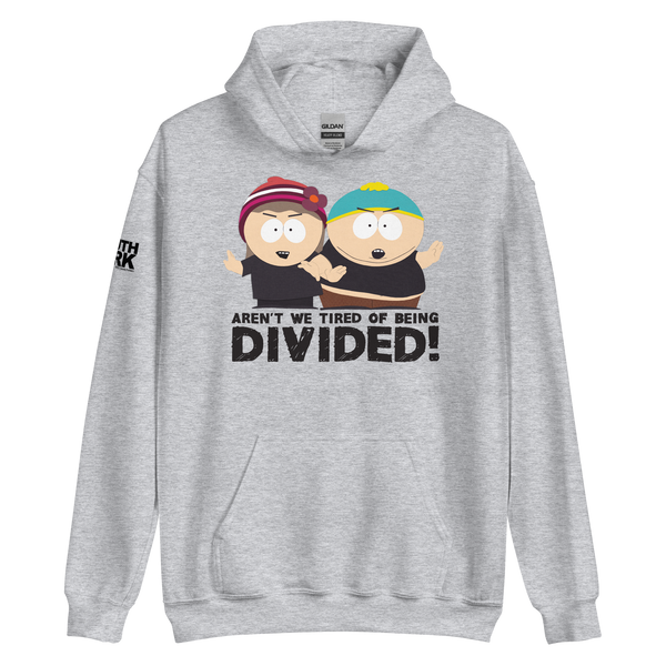 South Park Aren't We Tired of Being Divided Fleece Crewneck Sweatshirt