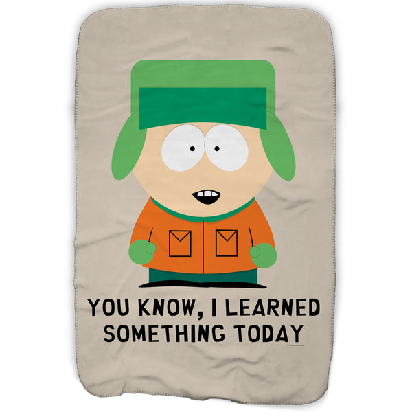 South Park Kyle I Learned Something Today Fleece Blanket