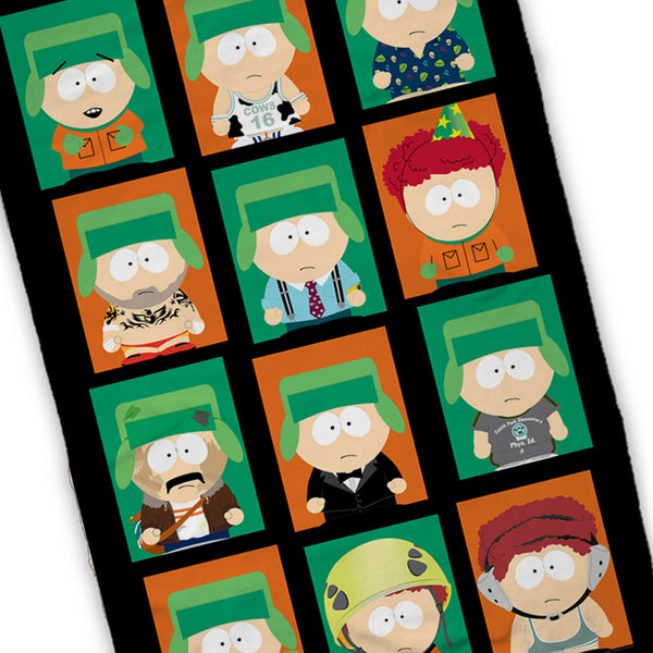 South Park Faces of Kyle Fleece Blanket