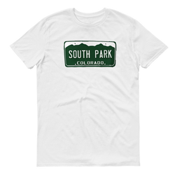 South Park License Plate Adult Short Sleeve T-Shirt