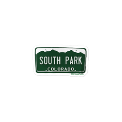 South Park License Plate Die Cut Sticker