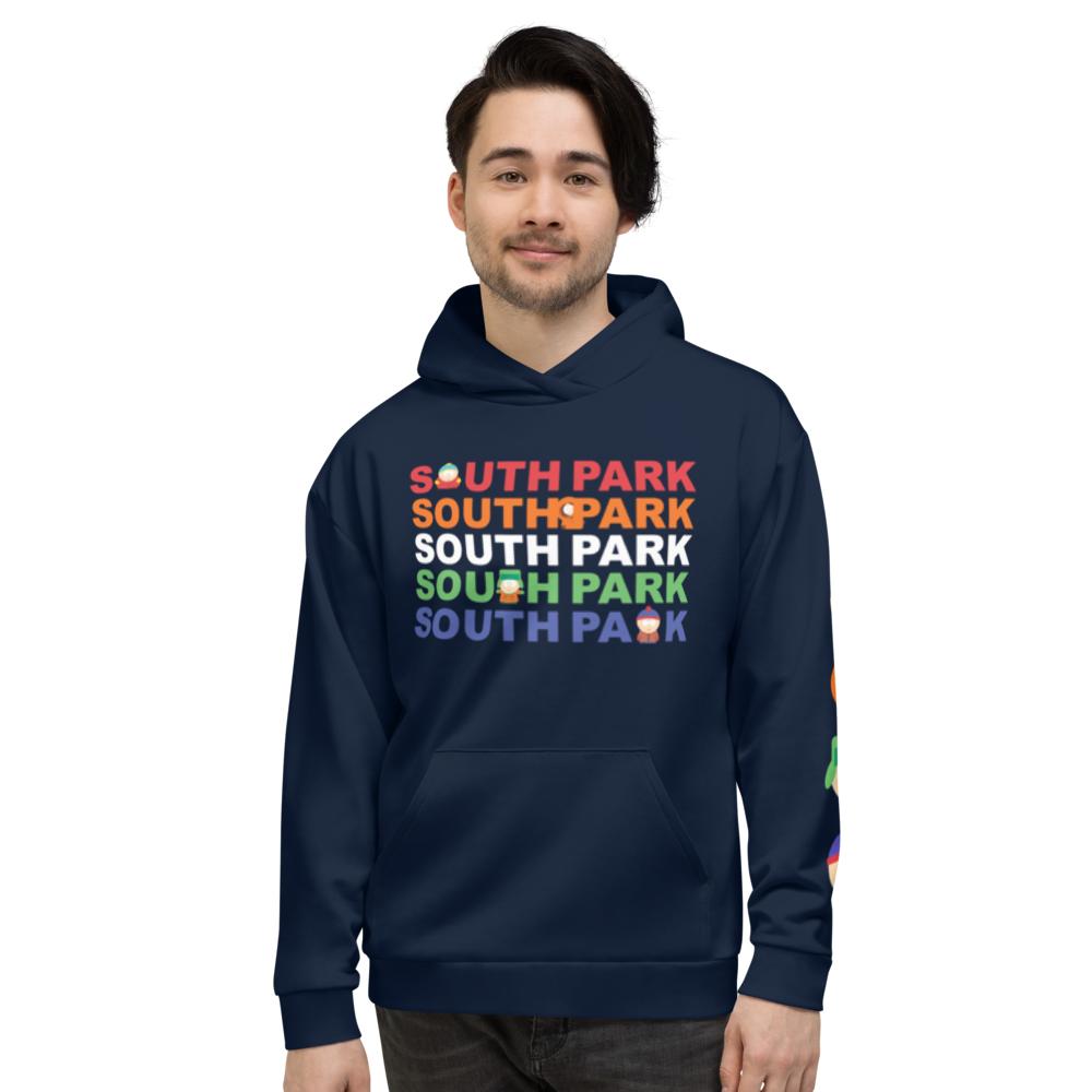 South Park Logo All Over Print Adult Hooded Sweatshirt South Park Shop UK