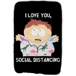 South Park I Love You Social Distancing Fleece Blanket