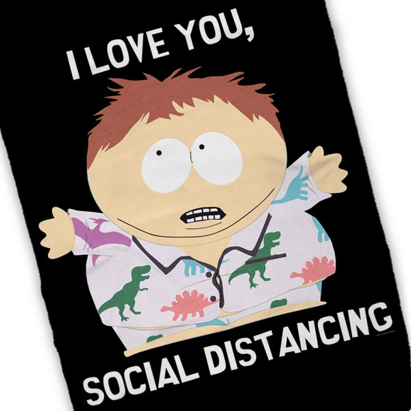 South Park I Love You Social Distancing Fleece Blanket