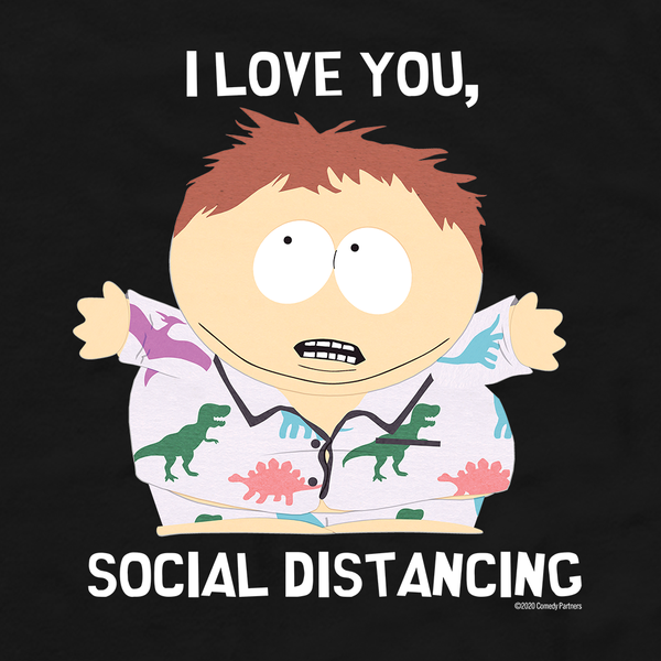 South Park I Love You Social Distancing Fleece Hooded Sweatshirt