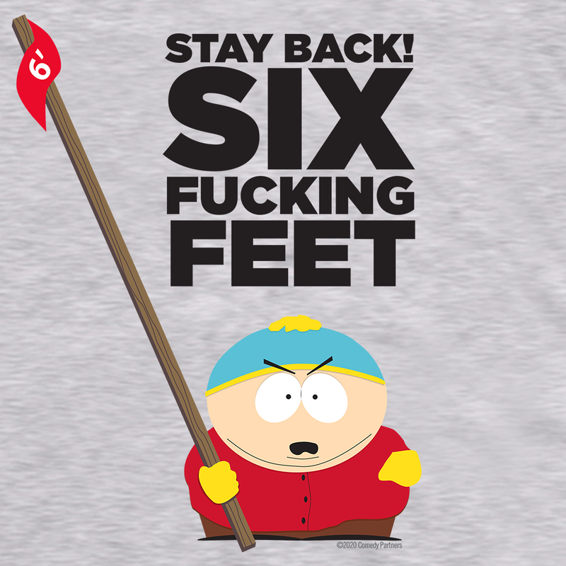 South Park Cartman Six Feet Back Fleece Hooded Sweatshirt