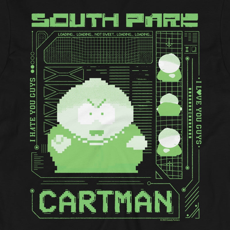 South Park Cartman Pixel Art Long Sleeve T-Shirt