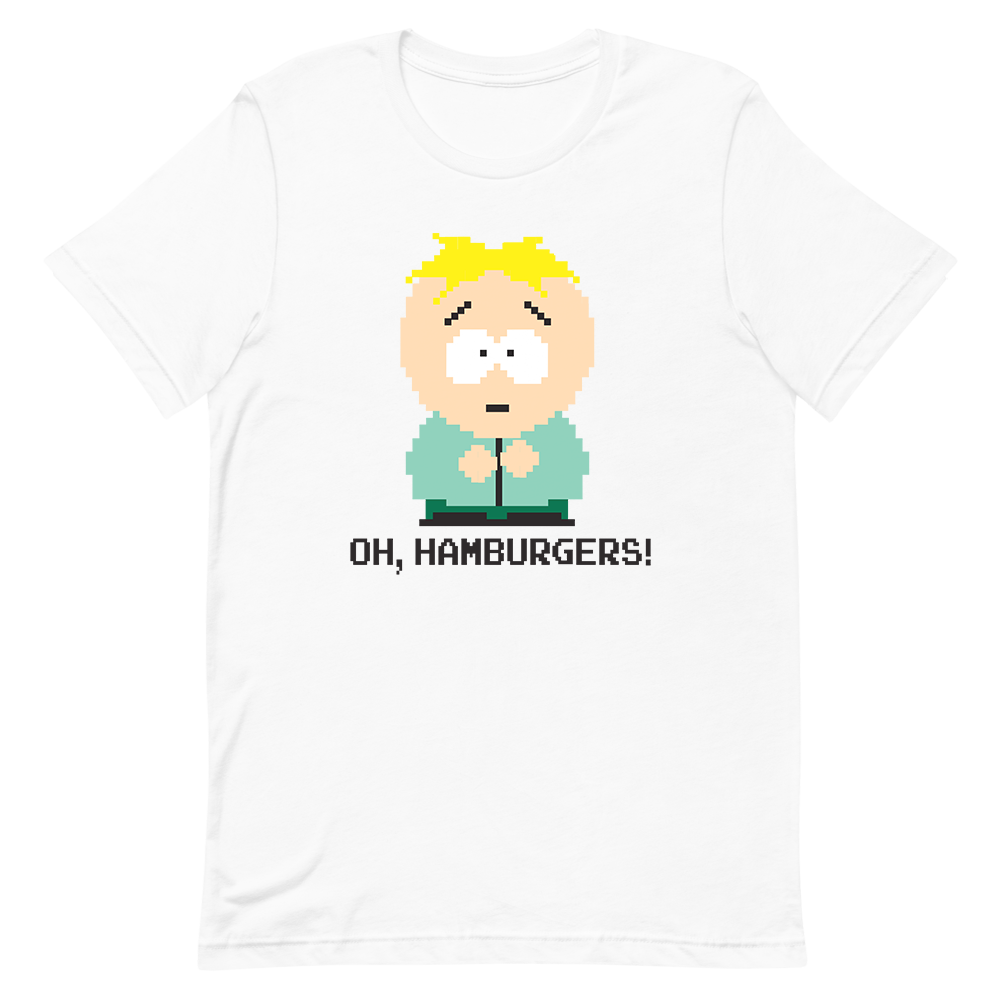 South Park Butters Oh Hamburgers Adult Short Sleeve T Shirt – South