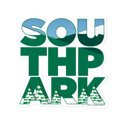 South Park Scenery Logo Die Cut Sticker